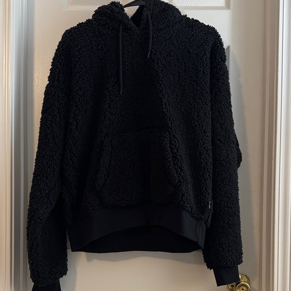 Brixton Black Sherpa Hooded Sweatshirt